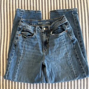Old Navy High-Waisted Barrel Ankle Jeans Size 0